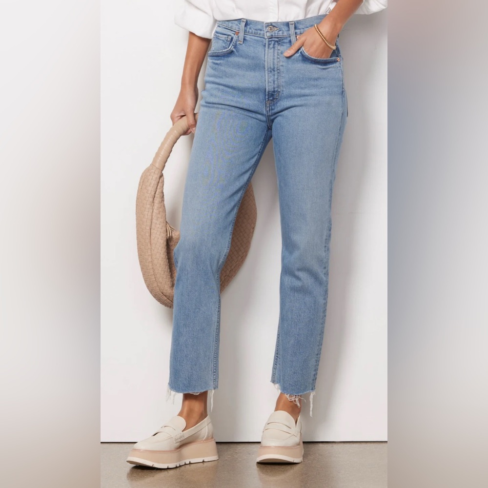 Citizens Of Humanity Light Blue Cropped Jeans